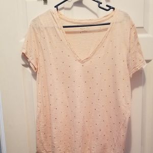 Pink and gold top